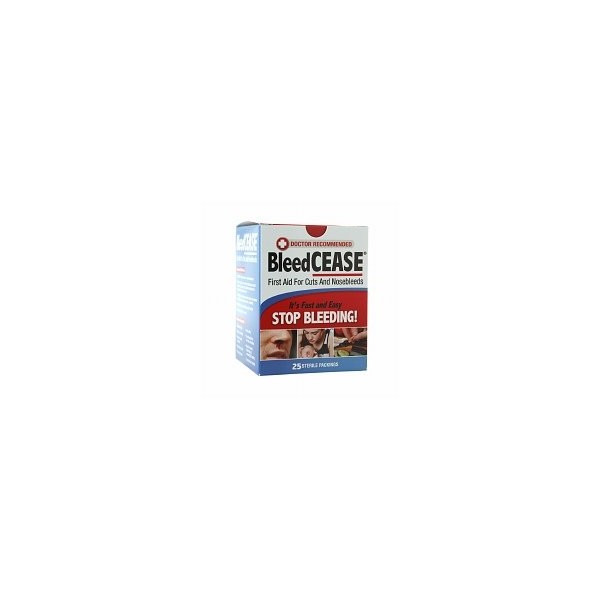 BleedCEASE First Aid for Cuts and Nosebleeds Sterile Packings, 25 ea - 2pc