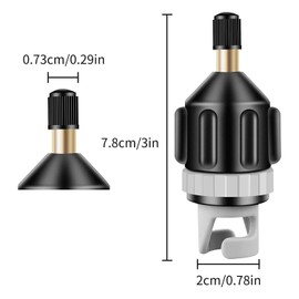 SUP Valve Adapter, Air Pump Adapter, Air Valve Adapter, Sup Pump for Paddle Boards, Compressor Adapter Accessories for Canoe, Inflatable Rowing Boat, Stand Up Paddle Board, Kayak