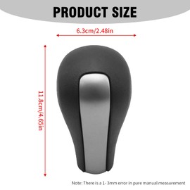 DUZFOREI 54130-TB0-A81ZA Gear Shifter Knob Transmission Gear Shift Lever Knob, Replacement for Honda Accord 2008 2009 2010 2011 2012, Replaces 54130-TA5-A71ZC, Leather Car Stick Lever Handle