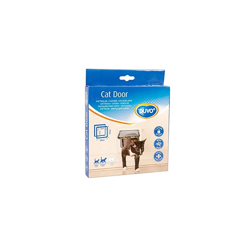 Duvo+ Kattenluik Wit 19 x 19.7 cm