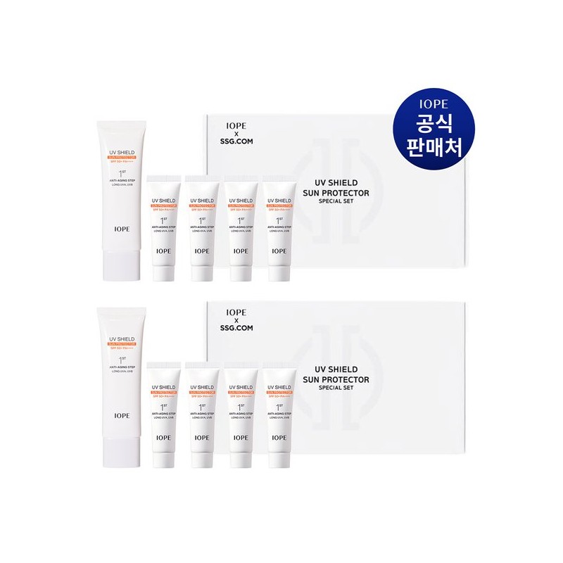 IOPE [SSG단독][50ml+40ml] UV쉴드 선 프로텍터 SPF50+PA++++ 기획세트 [SSG Exclusive] [50ml+40ml]