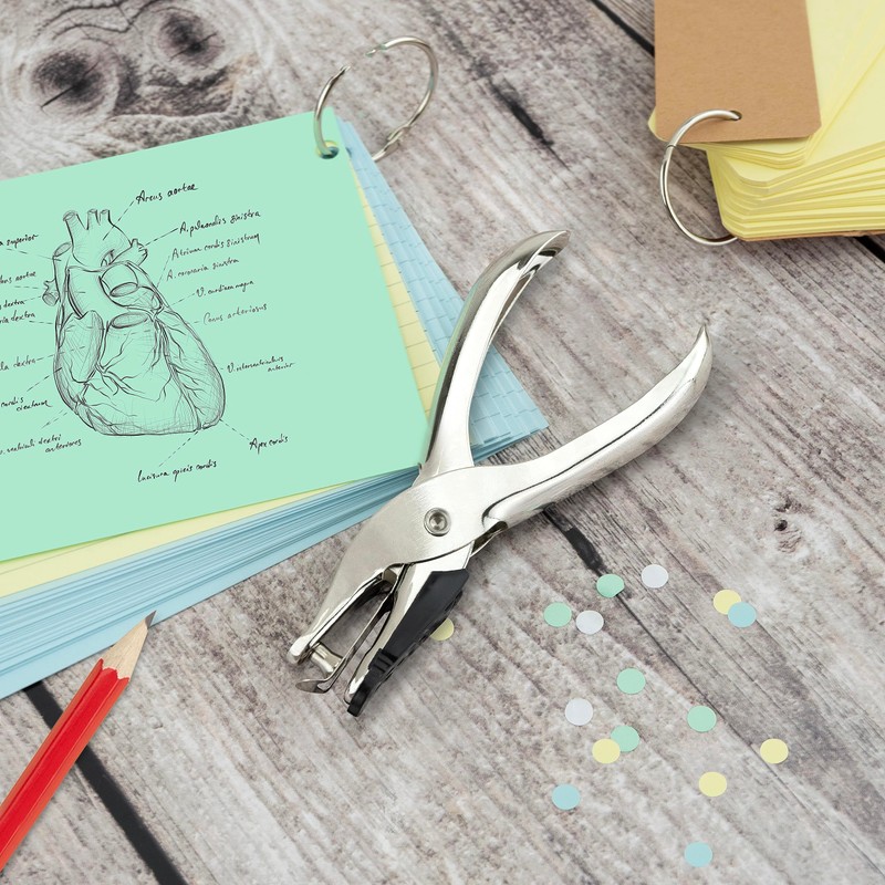 Rapesco PF25A001 Single Hole Punch Model 25, 10 Sheet Capacity,