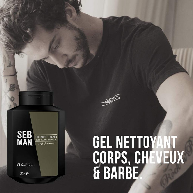 Sebastian Man The Multitasker Hair Beard & Body Wash 250ml