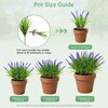 15 Bundles Artificial Plants & Flowers UV Resistant No-Fade, Purple