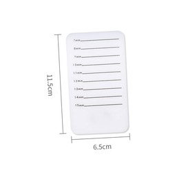 Healeved 2pcs Eyelash Extension Platform Holder for Easy Application Durable Grafting Board for Beauty Salons and Home Use Transparent Design for Safe False Lash Handling