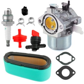 CDDCWZ Carburettor Kit For Briggs & Stratton 286702 286707 289702 289707 Carburettor Gasket + Air Filter + Pre Filter + Spark Plug Replacement Parts Replacement Tool Kit