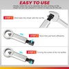 DASBET 4PCS Metal Nut Splitter Set Heavy Duty Nut Splitter