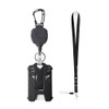 TOEECY Key Ring Set ID Holder Retractable Lanyard for Keys