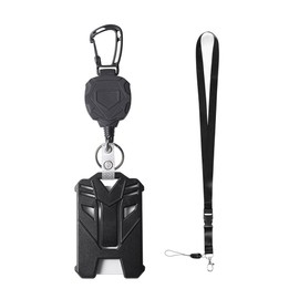 TOEECY Key Ring Set ID Holder Retractable Lanyard for Keys ID Extendable Credit Card Holder JoJo Badge Reel Card Holder ID Clip (Set A)