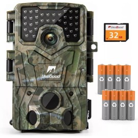 usogood 4K 30fps Trail Camera Game Camera with Night Vision Motion Activated