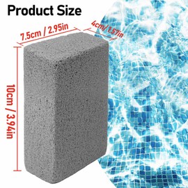 WYXDSDEV 6 Pcs Pools Pumice Stone, 3.94 x 2.95 x 1.57 Inch Grey Pools Pumice Stone for Cleaning Remover for Pool Spa Tile Grout & Concrete Cleaning