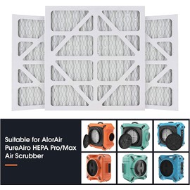 AlorAir 10-Pack MERV-10 Air Filter for PureAiro HEPA Pro/PureAiro HEPA Max Air Scrubber, 14.3x13.6x0.79(Available for 770, 870, 970)