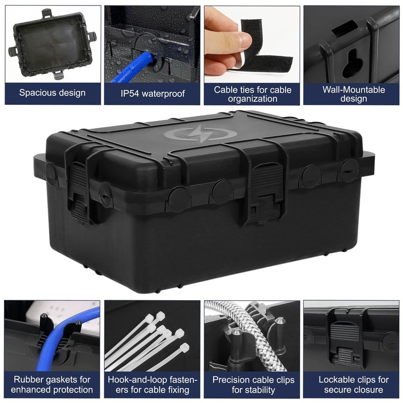 OUTDSPLY Large Outdoor Electrical Box Waterproof, IP54 Extension Cord Cover