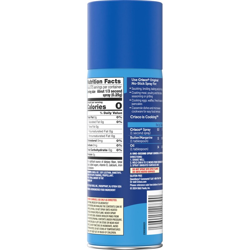 Crisco Original No-Stick Cooking Spray, 6 Ounce