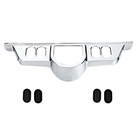 Chrome Switch Dash Panel Accent Cover for Harley Touring 96-13 Electra Glide/06-13 Street Glide/09-13 Tri Glide
