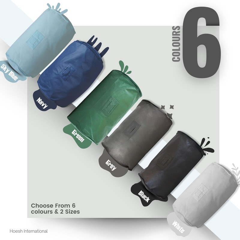 Hoesh UK Navy Double Duvet Storage Bag - Breathable Cotton