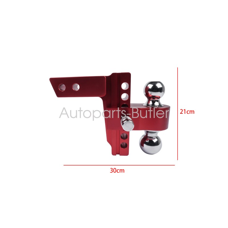 OE Quality Adjustable Red Trailer Hitch Fits 2" Receiver 6"