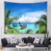 YISURE Tropical Palm Leaf Coconut Trees Tapestry Large Nature Landscape