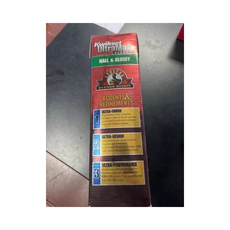 Kwikset Door knob Kwikset UltraMax Security Hall & Closet