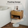 Floating Nightstand Bedroom Bedside Table - Floating Night Stand Set