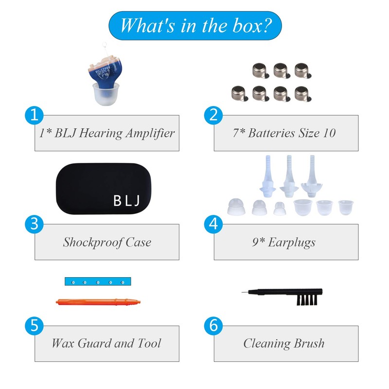 BLJ Hearing Aid for Seniors and Adults with Noise Reduction