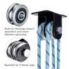 SHINIYUKI Wall & Ceiling Mount Double Pulleys System with 65Ft