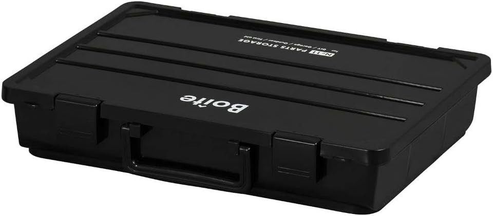 Caja de herramientas de Best Ko, caja de herramientas para cochera de bricolaje, caja de herramientas al aire libre, piezas negras MA-4026 Boite