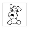 Imperial Creations Stencils Schnauzer Stencil 4 Inch Dog Breed Floppy