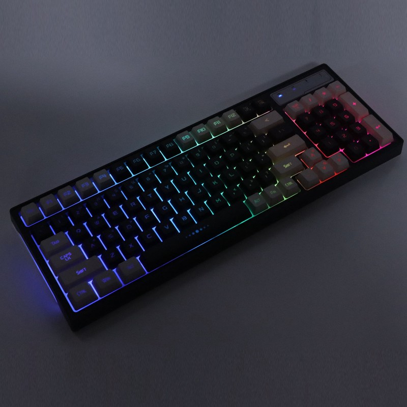2.4G Wireless Gaming Keyboard 96 Keys Ergonomic Long Standby Time