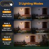 LUTEC 2 Pack Solar Wall Lights Outdoor, Solar Wall Lanterns