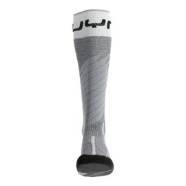 UYN W Ski One Merino Socks Grey - Merino Comfortable Warm Women's Ski Socks, Size 37-38 - Colour Grey Melange - White