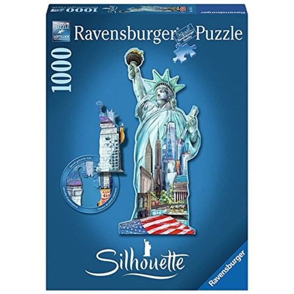 Ravensburger Statue of Liberty Jigsaw 1000 Piece Jigsaw Puzzle for Adults – Every Piece is Unique, Softclick Technology Means Pieces Fit Together Perfectly