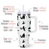 momocici 40oz Panda Tumbler with Handle Gifts for Women.Panda Lover