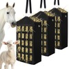 Zcargel 3 Pcs Hay Bags for Horses,Two-Sided Large Slow Feed