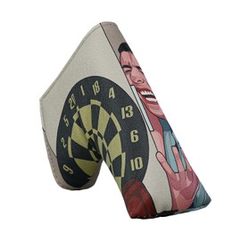 Golf Club Headcover - Funny Driver Fairway Hybrid Wood Cover, Tour Grade PU Leather Mallet Blade Putter Head Cover - Golf Gift Golf Accessories for Men and Women Golfers (KISS You, Blade)