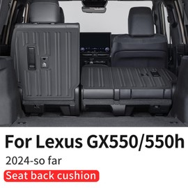 LaIIker 2 PCs Seat Back Protective Pad for for 2024 2025 2026-Present Lexus GX550 GX 550h Rear Chair Anti-Kick Scratch Panel Interior Modification Lexus gx 550 Accessories (5/7 Seats)
