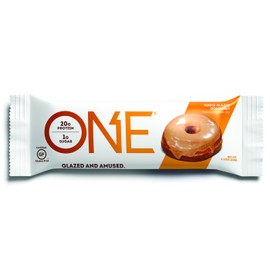 ONE Protein Bar, Maple Glazed Doughnut, 2.12 oz., Gluten-Free Protein Bar with High Protein (20g) and Low Sugar (1g), Guilt Free Snacking for Healthy Diets
