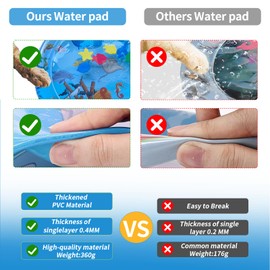 wuboiry wuboiry cat Cold pad, Portable Water-Filled cat and Dog, Interactive cat Toy, Suitable for All Kinds of Pets, Keeping Your Pets Cool in Summer