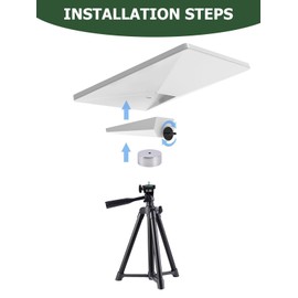 Starlink Mini Tripod Mount, Starlink Mini Adapter with 1/4'' Screw Easy Mounting on Tripod Stand, Adjustable Height and Tile- JKLJ-98