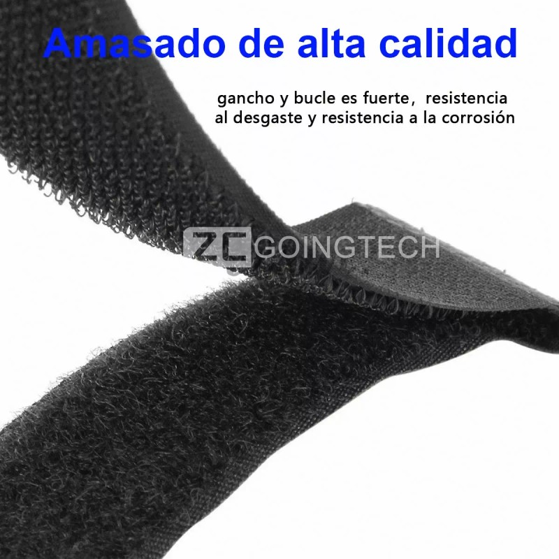 Zcgoingtech Cincho Suja Cables, Brida Con Velcro Reutlizable 100 Pzs