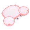 Crab Suction Plate with Suction Cup Base Silicone Divided Plate