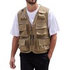 Yimoon Men’s Utility Vest Fishing Travel Safari Photo Cargo Vest
