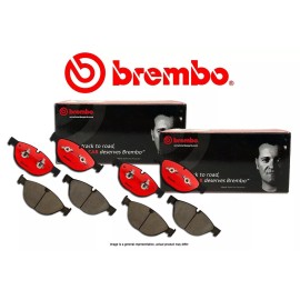 Brembo [FRONT+REAR] BREMBO NAO Premium Ceramic Disc Brake Pads BB96278