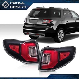 CROSSDESIGN Tail Lights Brake Lamps Fit For GMC 2013 2014-2016 Acadia Rear Side Left & Right