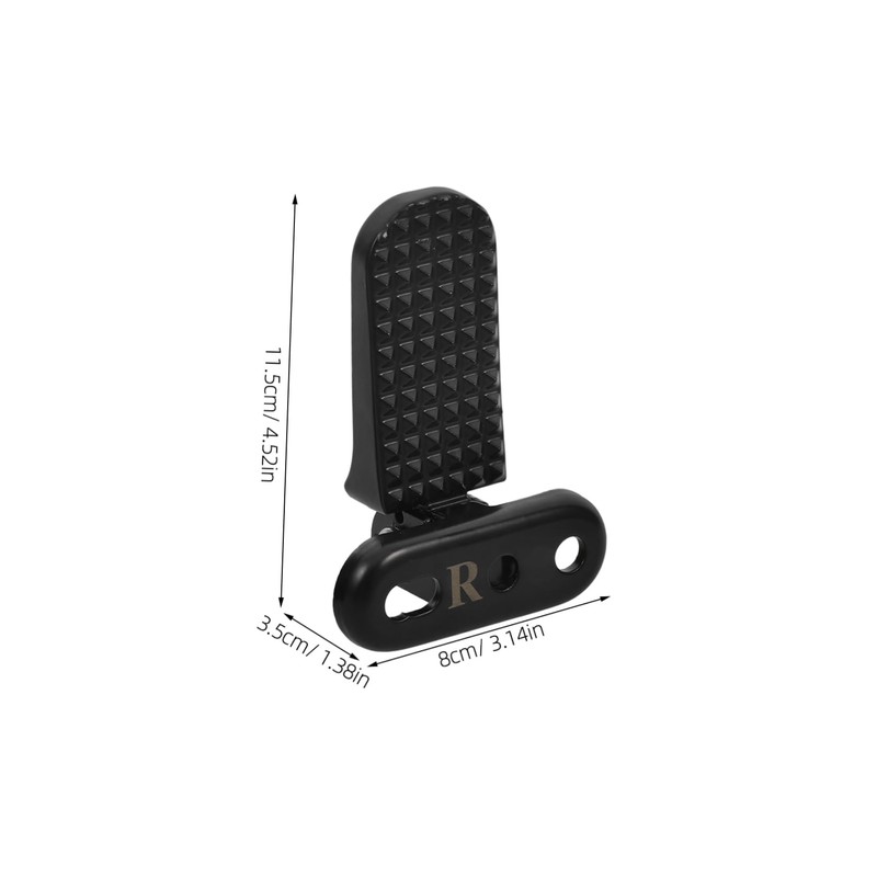 GRIRIW Electric Moped Foot Pegs Replacement Folding Design Comfortable Rear