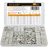 SVAAR 500PCS Non Insulated Butt Connectors 6-26 Gauge Butt Splice