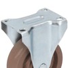 Nylon Caster 4in Fixed Plate Caster Wheel Heat Resistant for