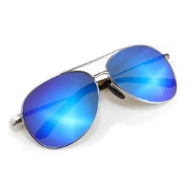 FEISEDY Polarized Aviator Sunglasses for Men Women Classic Pilot Sun Glasses with Spring Hinge B2294