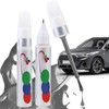 Penriter 2 Stück Lackstift Auto Grau 24Ml, 2-in-1 Autolackstif mit