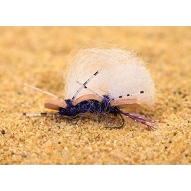 1 Doz Foam Chubby Chernobyl Hopper Dry Fishing Fly - Hook Size #8 (12ct Purple - Hook #8)